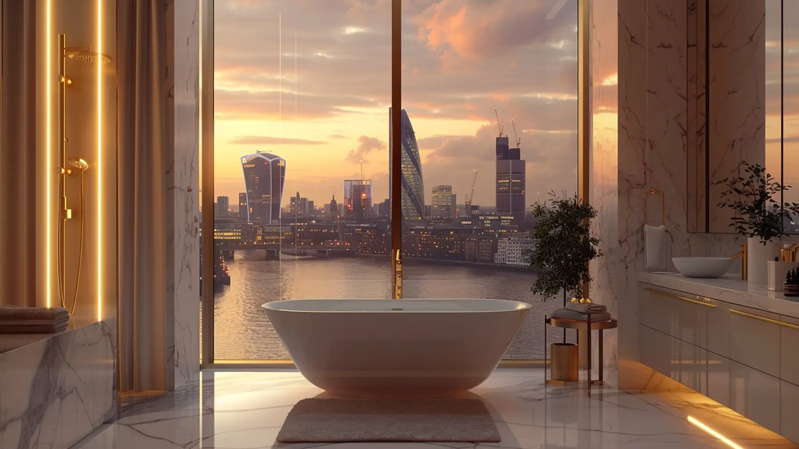 Luxury bathroom installation