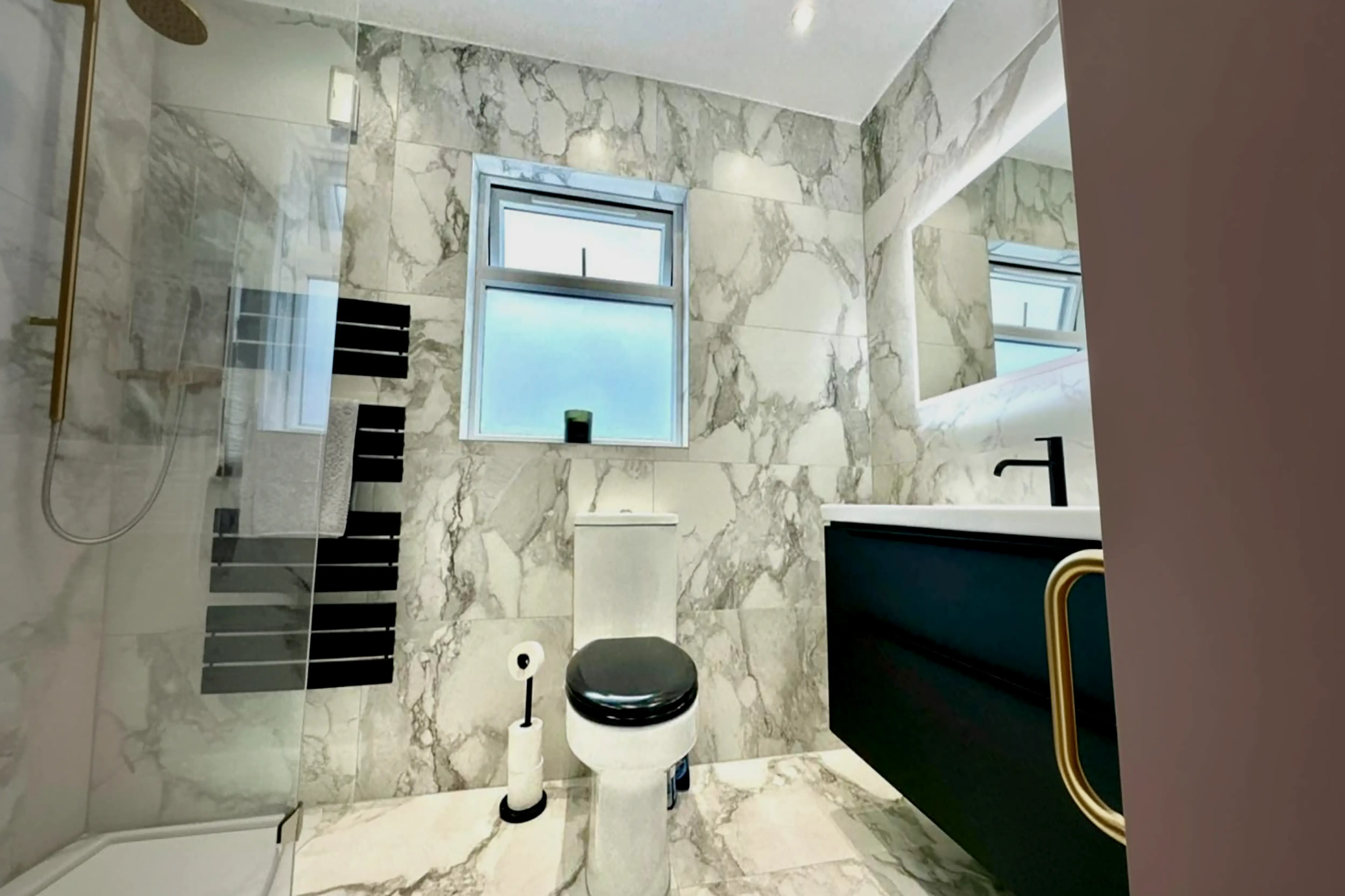 Marble bathroom renovation in London
